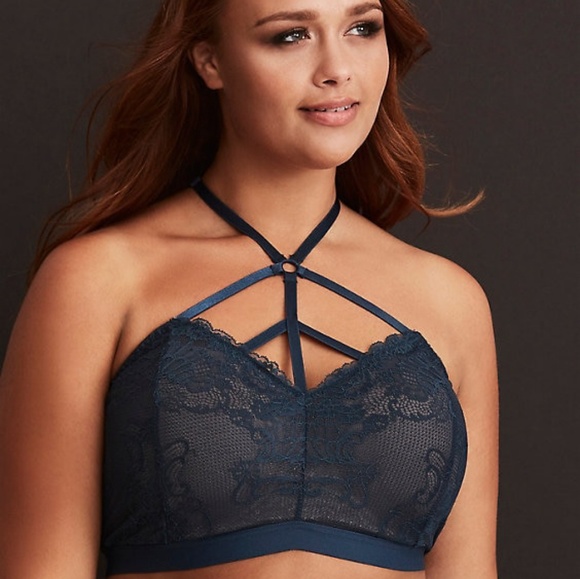 torrid Other - 5x/28 STRAPPY HALTER LACE BANDEAU BRALETTE